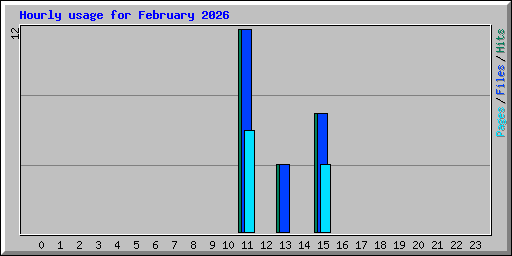 Hourly usage for February 2026