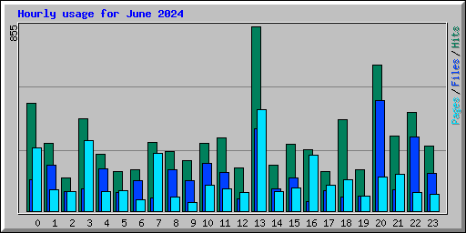 Hourly usage for June 2024