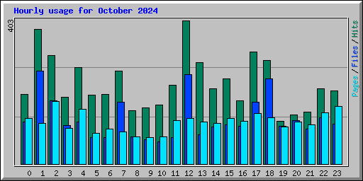 Hourly usage for October 2024